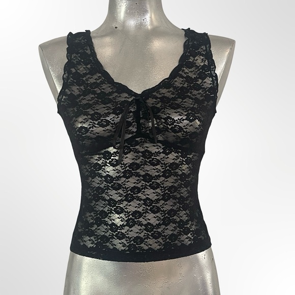 joka galt Tops - I.Galt Black Lace Sleeveless Camisole Top in size S
